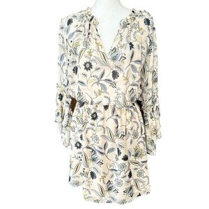 Shoshanna Floral Ruffle Sleeve Mini Dress Size 6